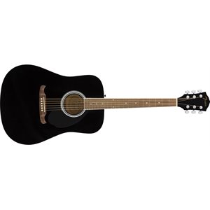 FENDER - FA-125 DREADNOUGHT, Touche en noyer - Noir